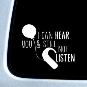 Autosticker Cochlear Implant- ‘I can hear you’- awareness – 16x20cm